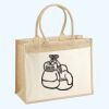 Cotton Pocket Jute Shopper Thumbnail