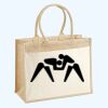 Cotton Pocket Jute Shopper Thumbnail
