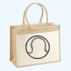 Cotton Pocket Jute Shopper Thumbnail
