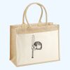 Cotton Pocket Jute Shopper Thumbnail