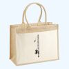 Cotton Pocket Jute Shopper Thumbnail