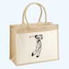 Cotton Pocket Jute Shopper Thumbnail