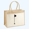 Cotton Pocket Jute Shopper Thumbnail