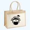 Cotton Pocket Jute Shopper Thumbnail