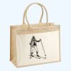 Cotton Pocket Jute Shopper Thumbnail