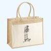 Cotton Pocket Jute Shopper Thumbnail