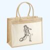 Cotton Pocket Jute Shopper Thumbnail