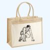 Cotton Pocket Jute Shopper Thumbnail
