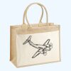 Cotton Pocket Jute Shopper Thumbnail
