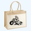 Cotton Pocket Jute Shopper Thumbnail