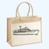 Cotton Pocket Jute Shopper Thumbnail