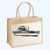Cotton Pocket Jute Shopper Thumbnail