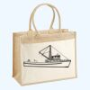 Cotton Pocket Jute Shopper Thumbnail