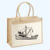 Cotton Pocket Jute Shopper Thumbnail
