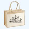 Cotton Pocket Jute Shopper Thumbnail