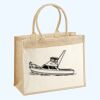 Cotton Pocket Jute Shopper Thumbnail