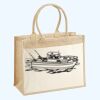Cotton Pocket Jute Shopper Thumbnail