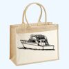 Cotton Pocket Jute Shopper Thumbnail