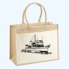 Cotton Pocket Jute Shopper Thumbnail