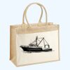 Cotton Pocket Jute Shopper Thumbnail