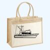 Cotton Pocket Jute Shopper Thumbnail