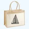 Cotton Pocket Jute Shopper Thumbnail