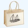 Cotton Pocket Jute Shopper Thumbnail