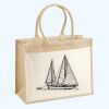 Cotton Pocket Jute Shopper Thumbnail