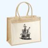 Cotton Pocket Jute Shopper Thumbnail