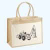 Cotton Pocket Jute Shopper Thumbnail