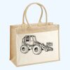 Cotton Pocket Jute Shopper Thumbnail