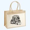 Cotton Pocket Jute Shopper Thumbnail
