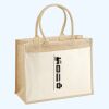 Cotton Pocket Jute Shopper Thumbnail