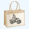 Cotton Pocket Jute Shopper Thumbnail