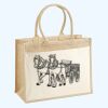 Cotton Pocket Jute Shopper Thumbnail