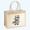 Cotton Pocket Jute Shopper Thumbnail
