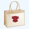 Cotton Pocket Jute Shopper Thumbnail