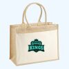 Cotton Pocket Jute Shopper Thumbnail