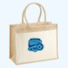 Cotton Pocket Jute Shopper Thumbnail