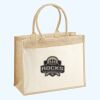 Cotton Pocket Jute Shopper Thumbnail
