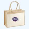 Cotton Pocket Jute Shopper Thumbnail