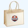 Cotton Pocket Jute Shopper Thumbnail