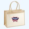 Cotton Pocket Jute Shopper Thumbnail