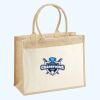Cotton Pocket Jute Shopper Thumbnail
