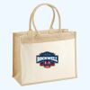 Cotton Pocket Jute Shopper Thumbnail