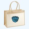 Cotton Pocket Jute Shopper Thumbnail