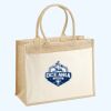 Cotton Pocket Jute Shopper Thumbnail