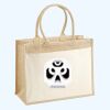 Cotton Pocket Jute Shopper Thumbnail