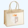Cotton Pocket Jute Shopper Thumbnail