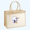 Cotton Pocket Jute Shopper Thumbnail
